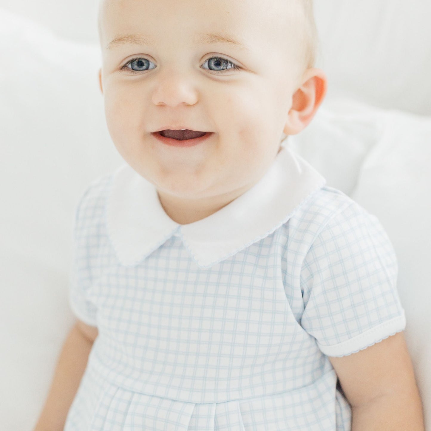 Peek - A - Boo Wishes Collared Bubble - Light Blue - Magnolia BabyBubble