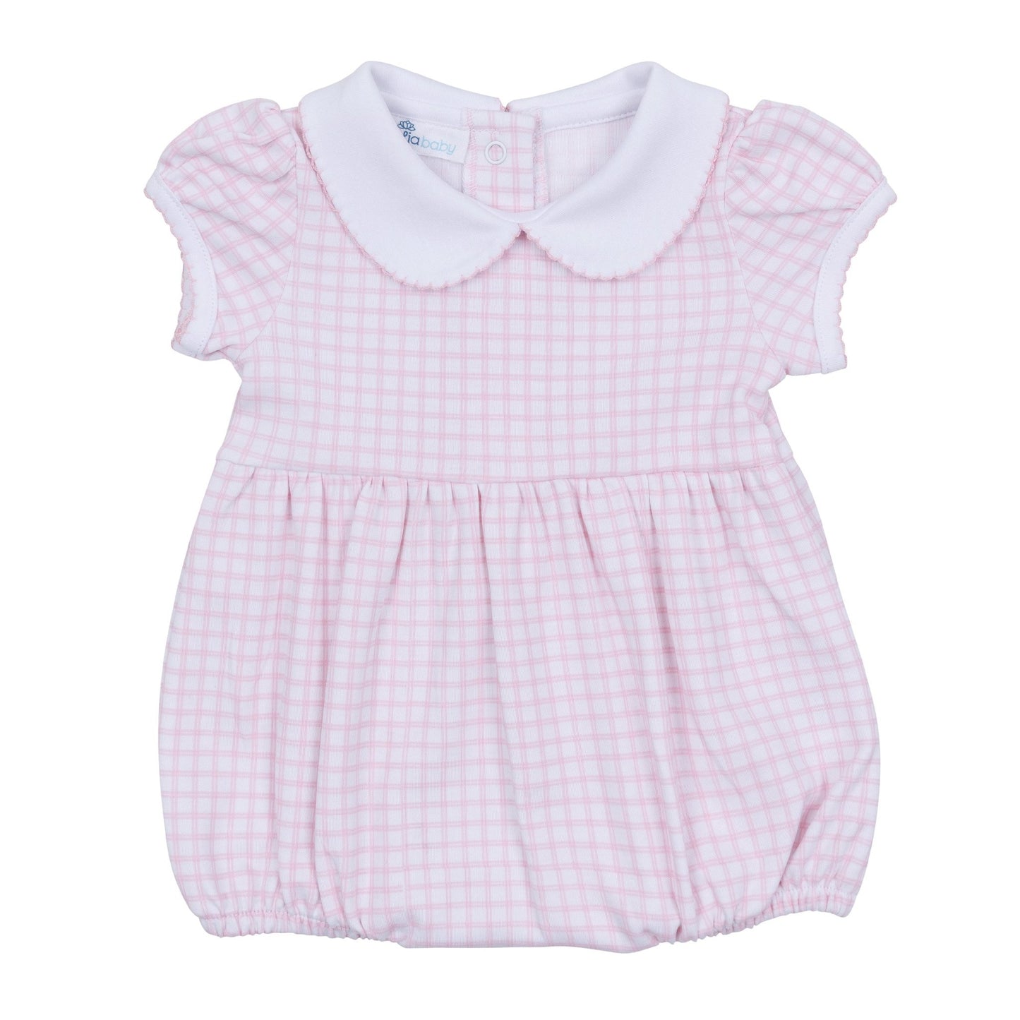 Peek-A-Boo Wishes Collared Bubble - Pink - Magnolia Baby Girl