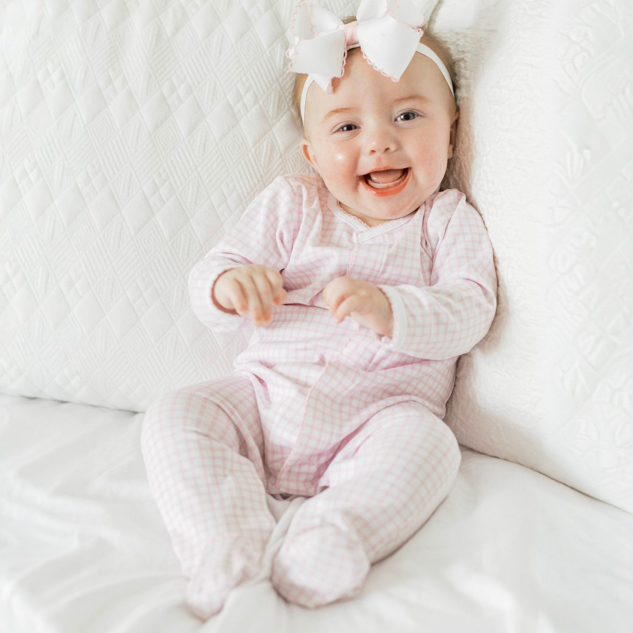 Peek - A - Boo Wishes Footie - Pink - Magnolia BabyFootie