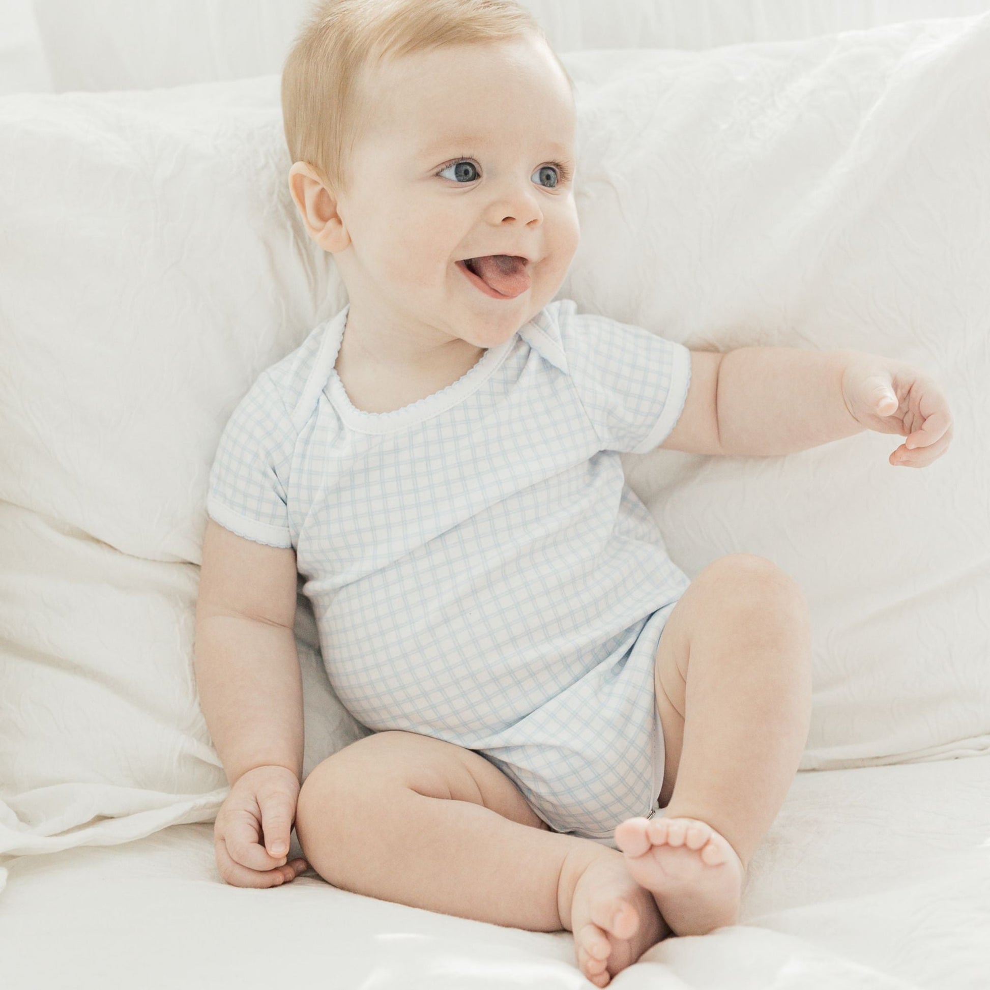 Peek - A - Boo Wishes Lap Bodysuit - Light Blue - Magnolia BabyBodysuit