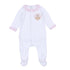 Pilgrim Pals Applique Ruffle Footie - Pink - Magnolia BabyFootie