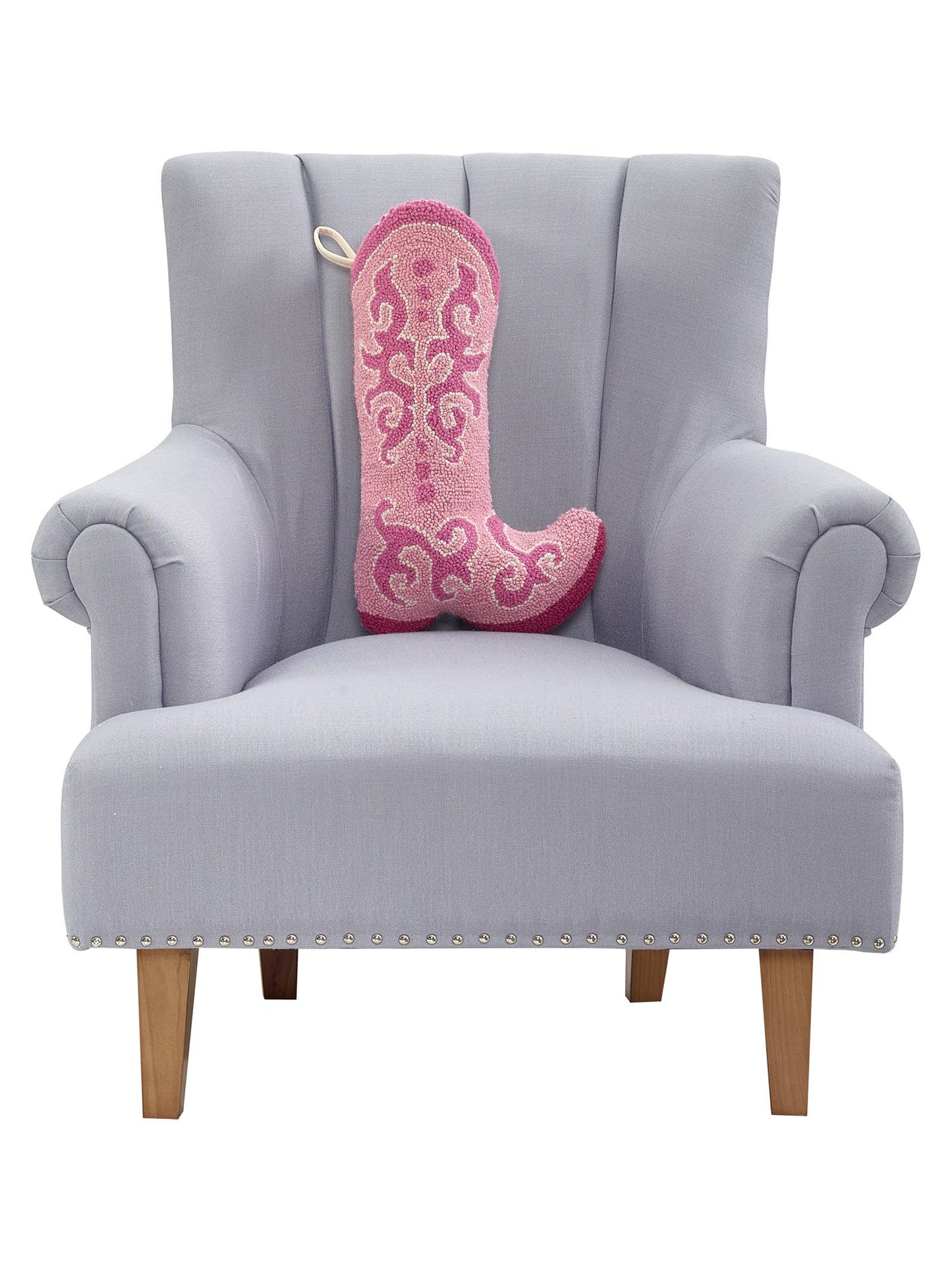 Pink Cowboy Boot Hook Stocking - Magnolia BabyStocking