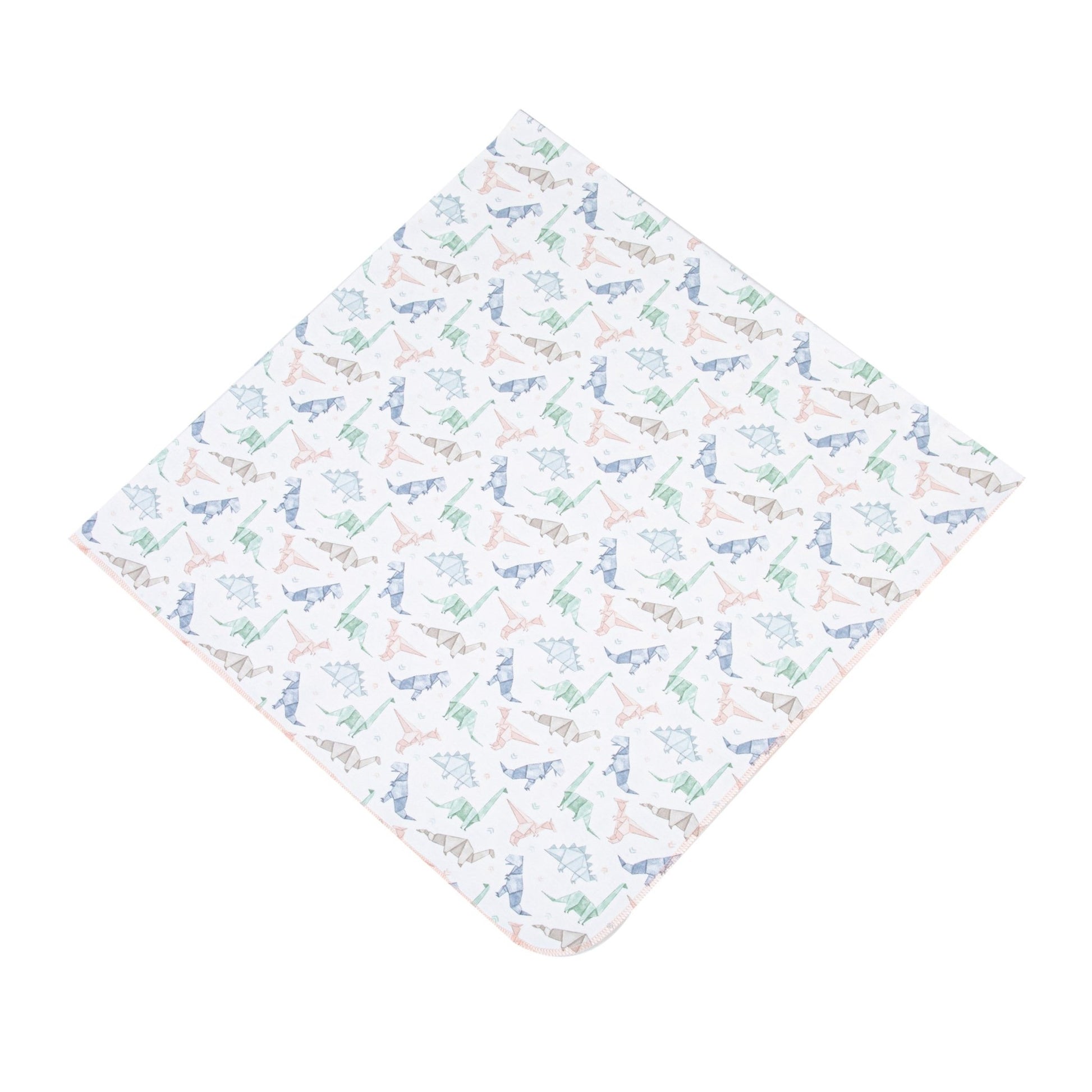 Pink Origami Dinos Swaddle Blanket by Luna and Arlo - Magnolia BabySwaddle Blanket