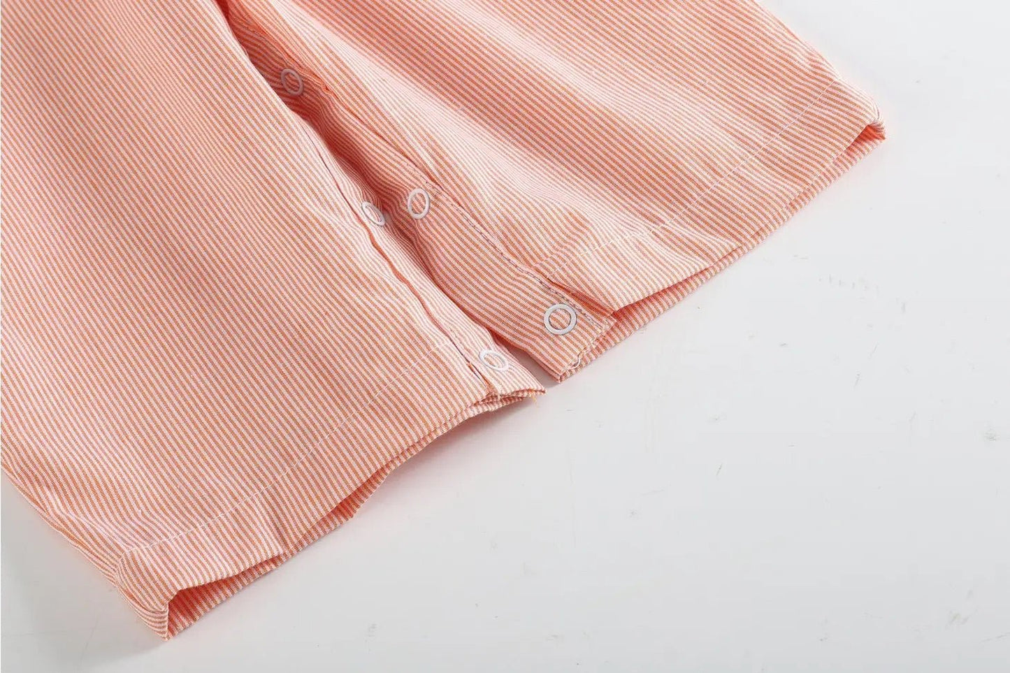 Pinstripe Pumpkin Overalls - Magnolia BabyOveralls