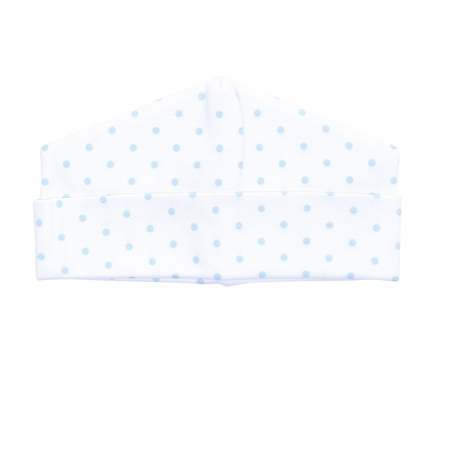 Polka Dot Hat in Light Blue - Magnolia BabyHat
