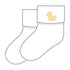 Precious Ducklings Embroidered Socks - Pink - Magnolia BabySocks