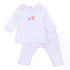 Pumpkin Patch Fun Embroidered Ruffle 2pc Pant Set - Pink - Magnolia Baby2pc Pant Set