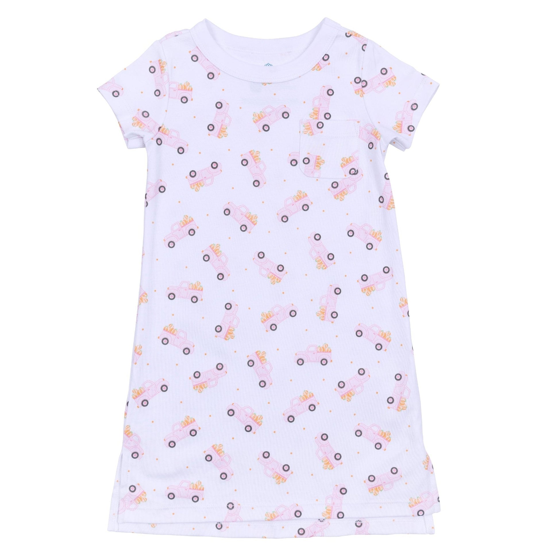 Pumpkin Patch Fun Short Sleeve Nightdress - Pink - Magnolia BabyNightdress