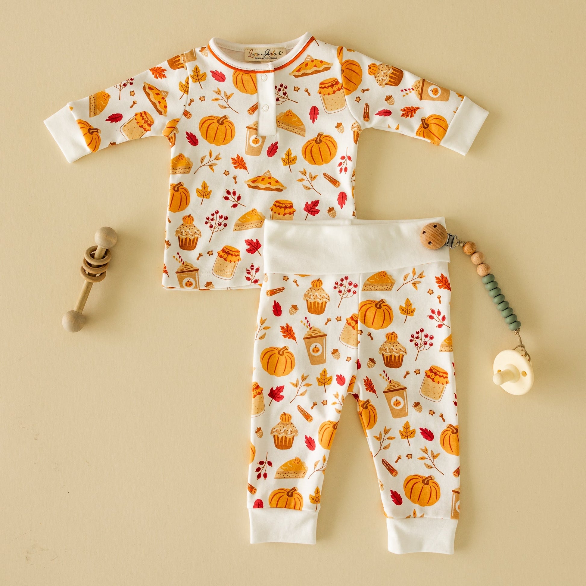 Pumpkin Spice 2pc Pant Set - Magnolia Baby2pc Pant Set