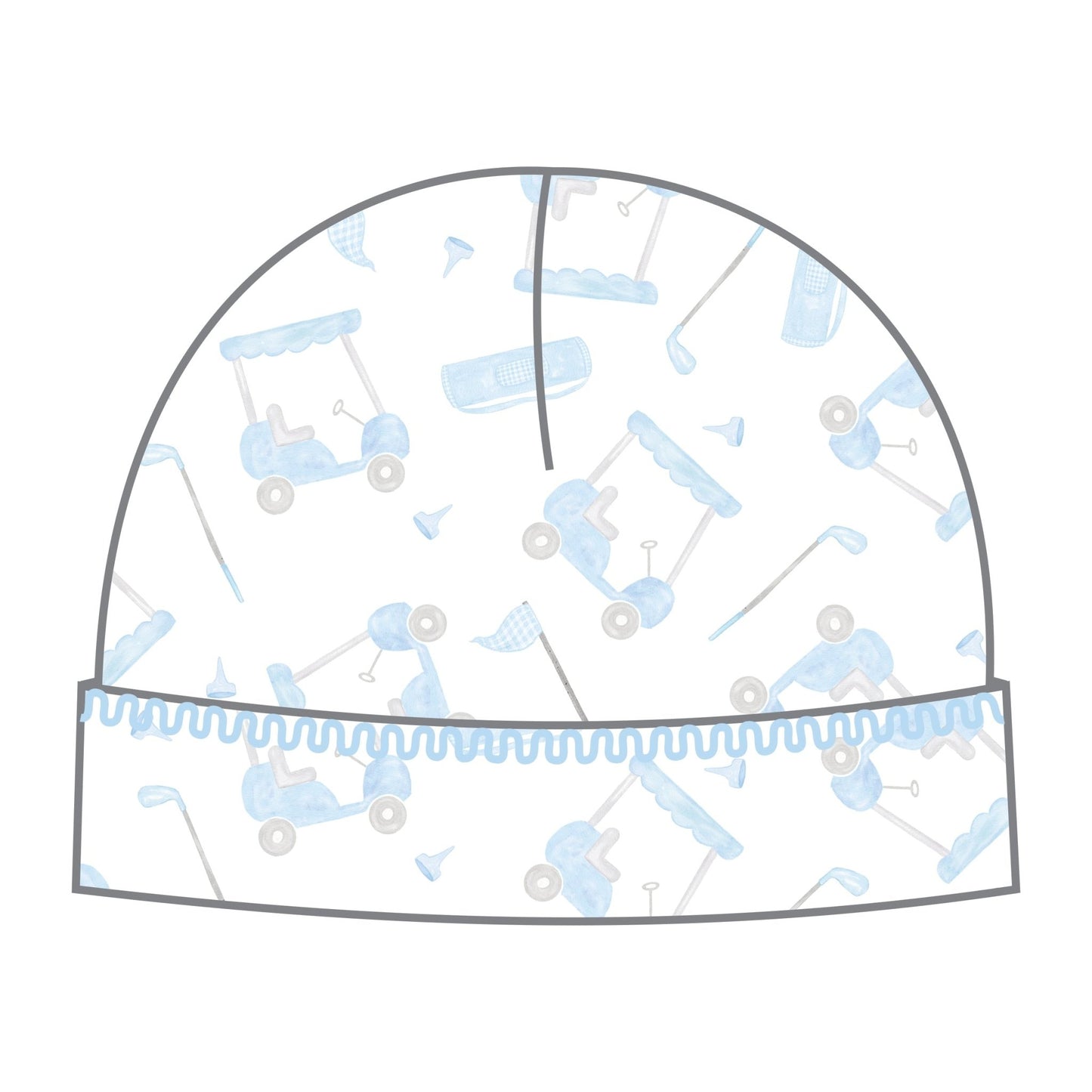 Putting Around Blue Print Hat - Magnolia BabyHat