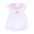 Putting Around Pink Embroidered Flutters Toddler Bubble - Magnolia BabyBubble