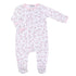 Putting Around Pink Print Footie - Magnolia BabyFootie