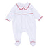 Red and White Essentials Collared Footie - Magnolia BabyFootie