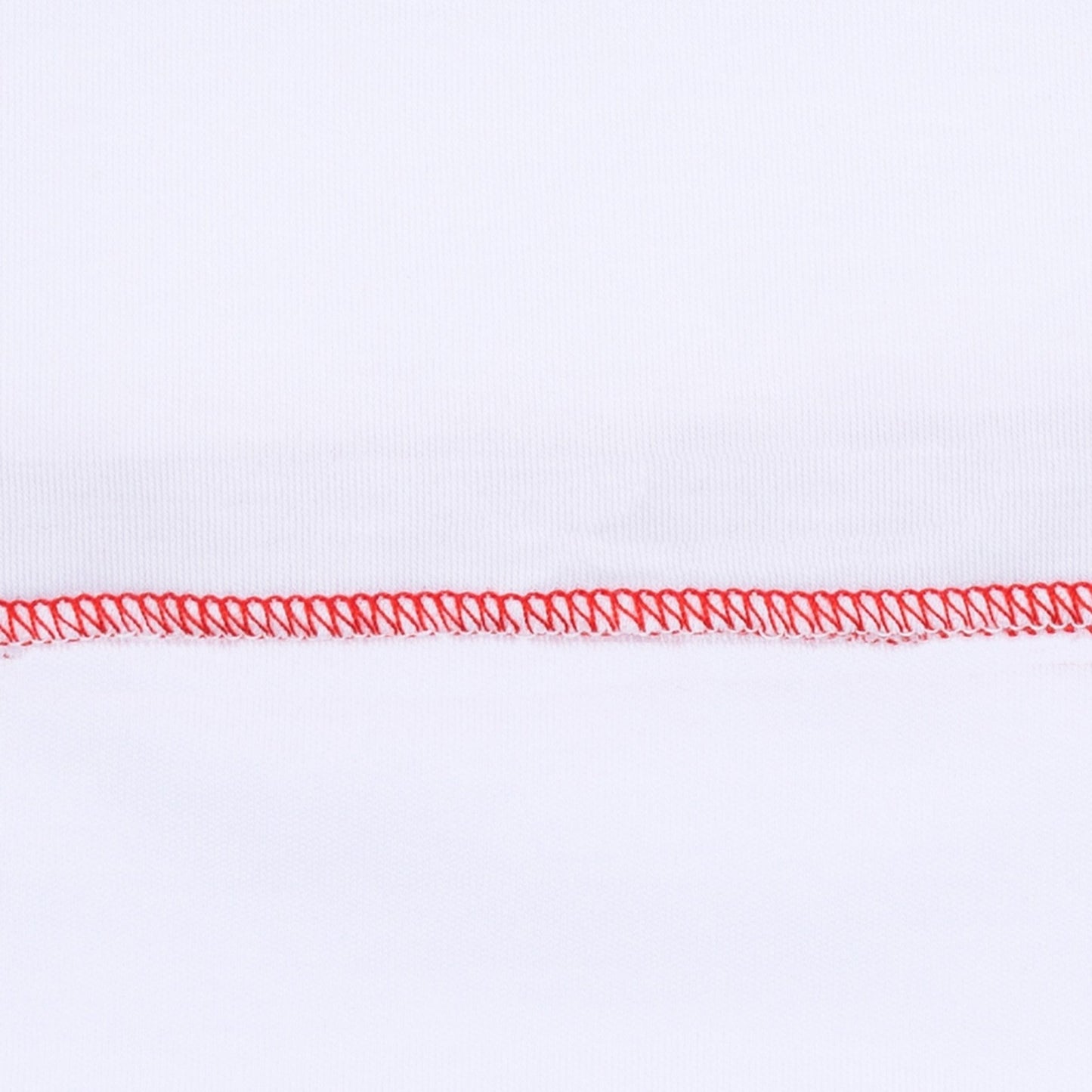 Red and White Essentials Collared Footie - Magnolia BabyFootie