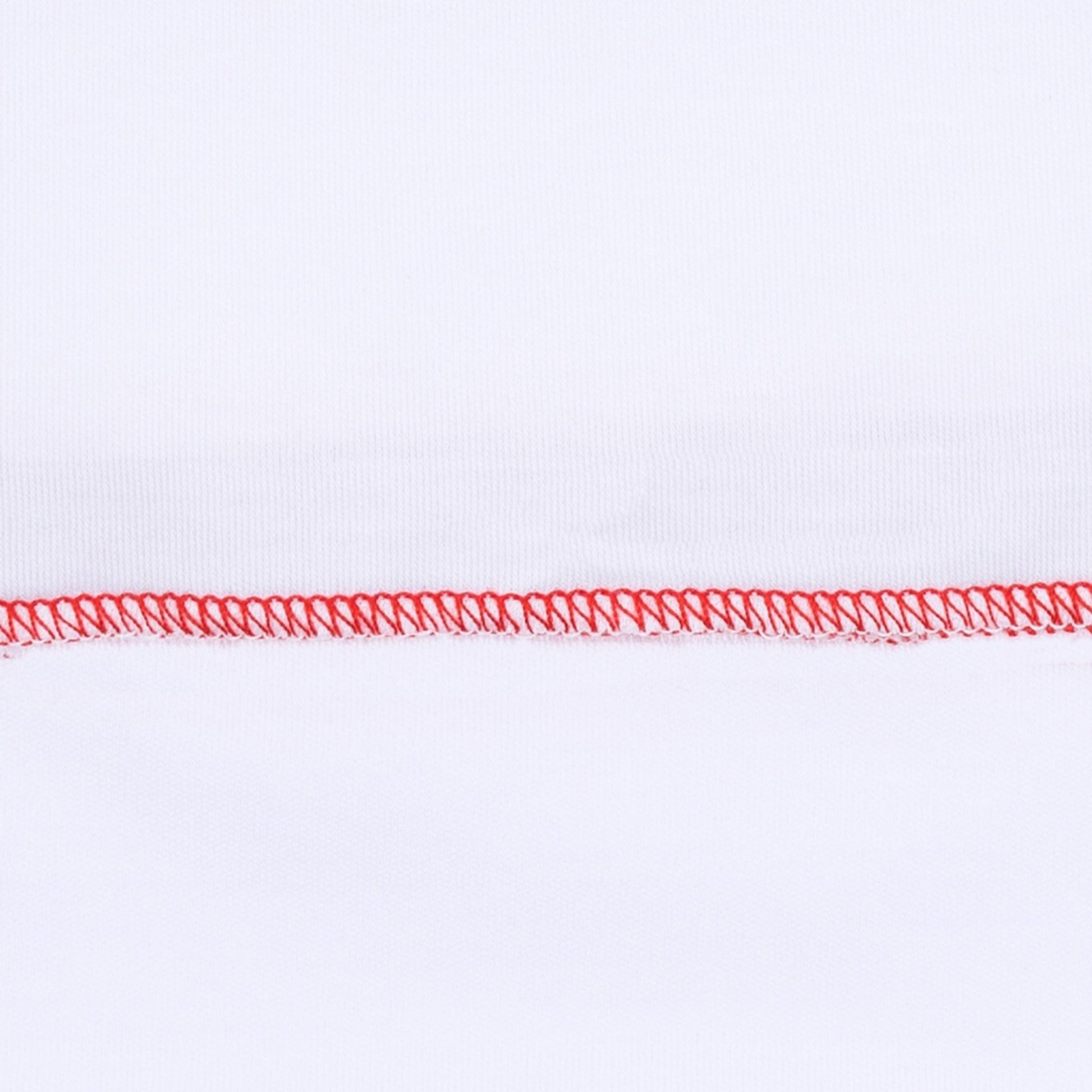 Red and White Essentials Collared Footie - Magnolia BabyFootie