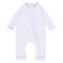 Red and White Essentials Zip Playsuit - Magnolia BabyPlaysuit