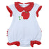 Red Apple Applique Collared Bubble - Magnolia BabyBubble