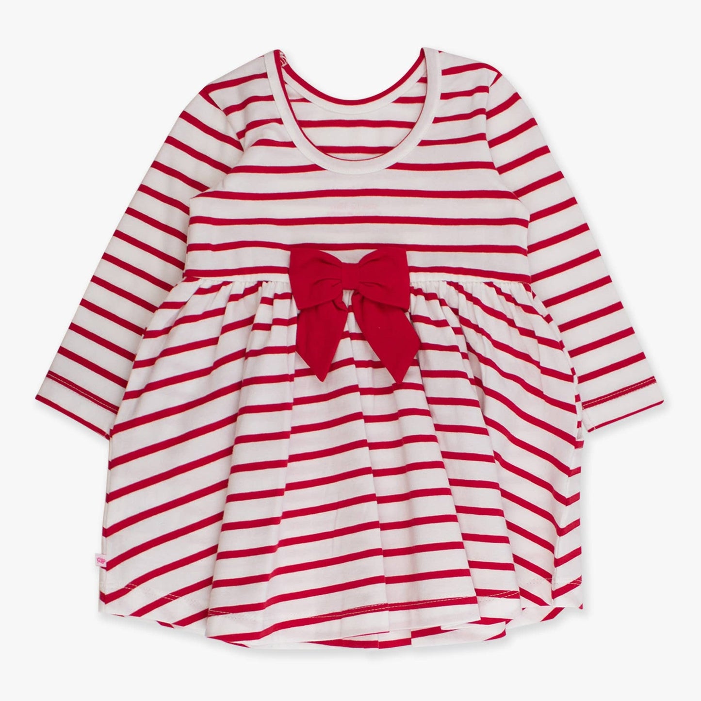 Red & White Stripe Twirl Dress - Magnolia BabyDress