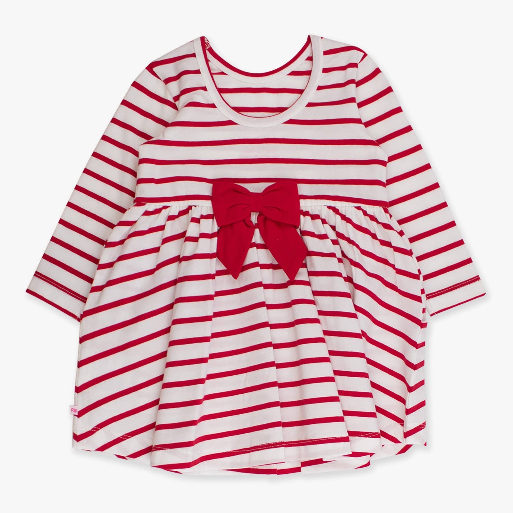Red & White Stripe Twirl Dress - Magnolia BabyDress