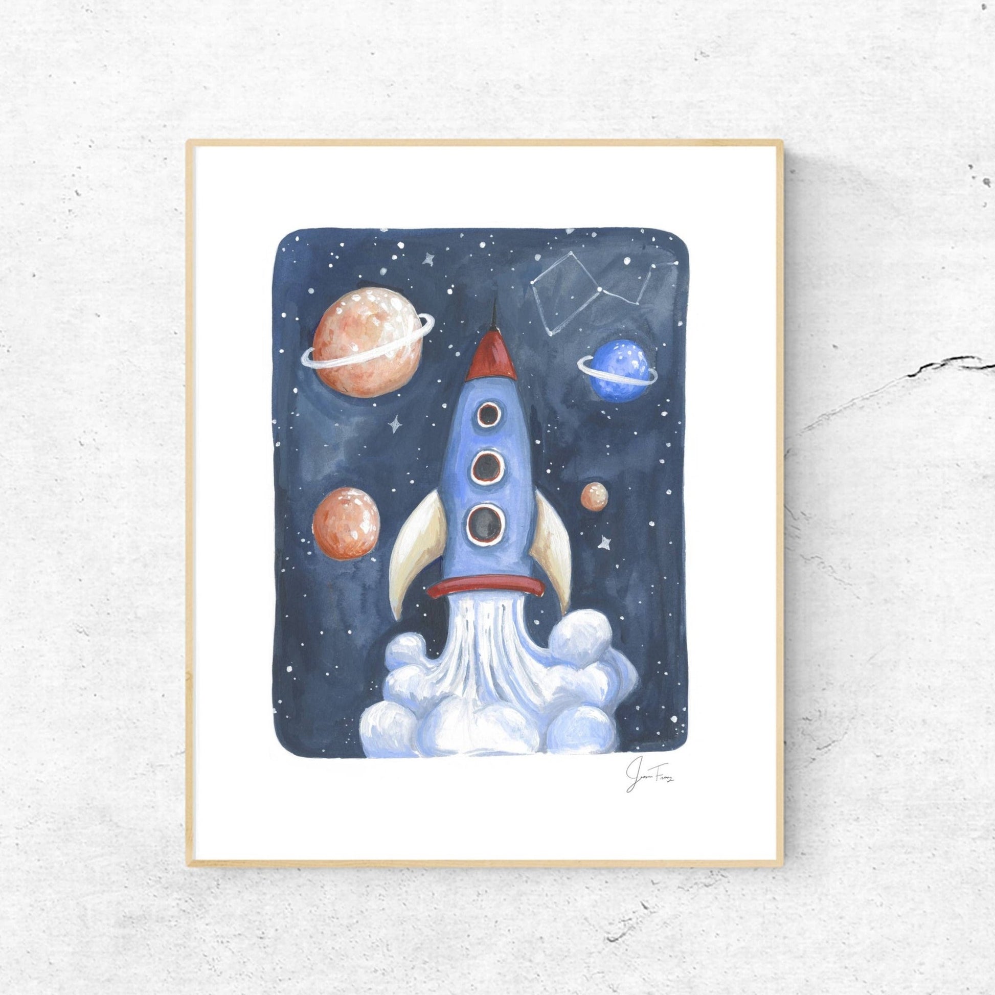 Rocket Print - Magnolia BabyWall Art