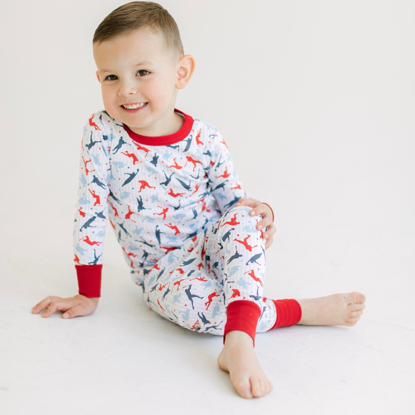 Rookie Lineup Long Pajamas – Magnolia Baby - Main Image