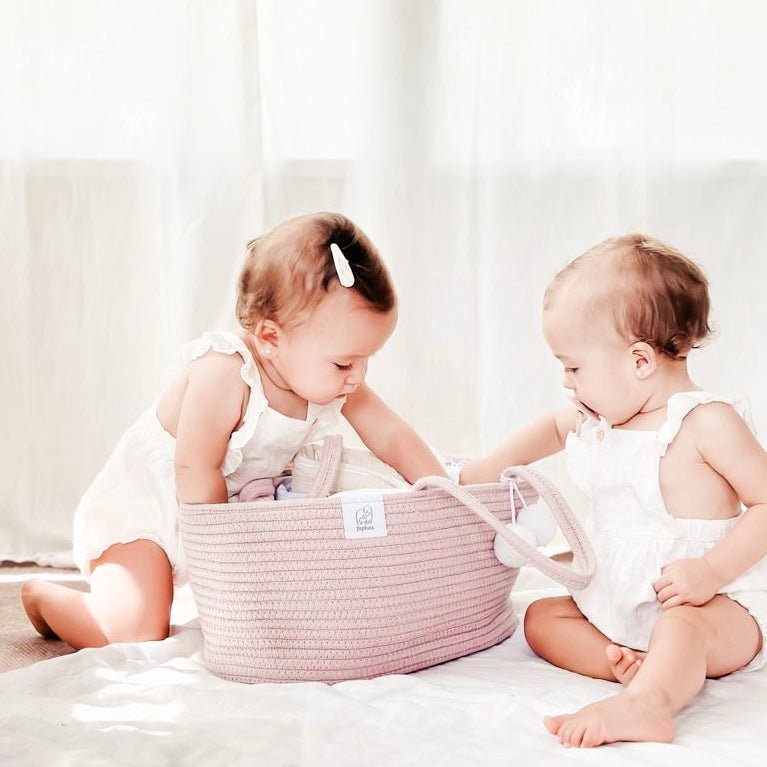 Rope Diaper Caddy - Rustic Pink - Magnolia BabyDiaper Bag