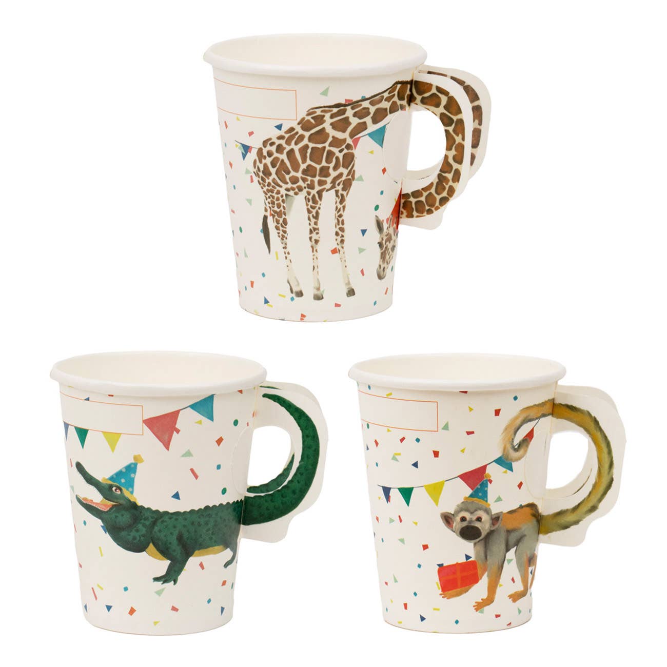 Safari Animal Paper Cups - 8 Pack - Magnolia BabyParty Supplies