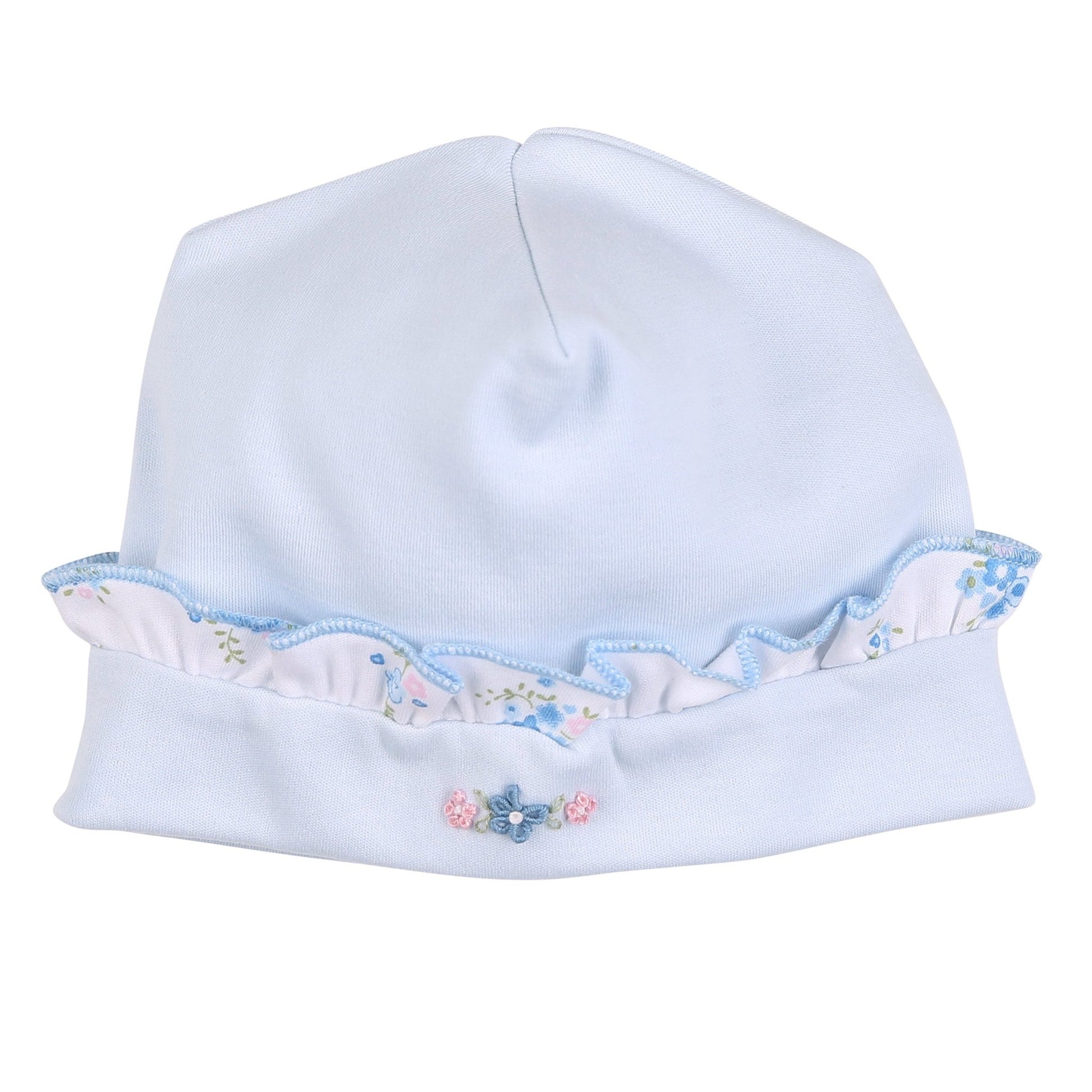 Samantha's Classics Embroidered Ruffle Hat - Magnolia BabyHat