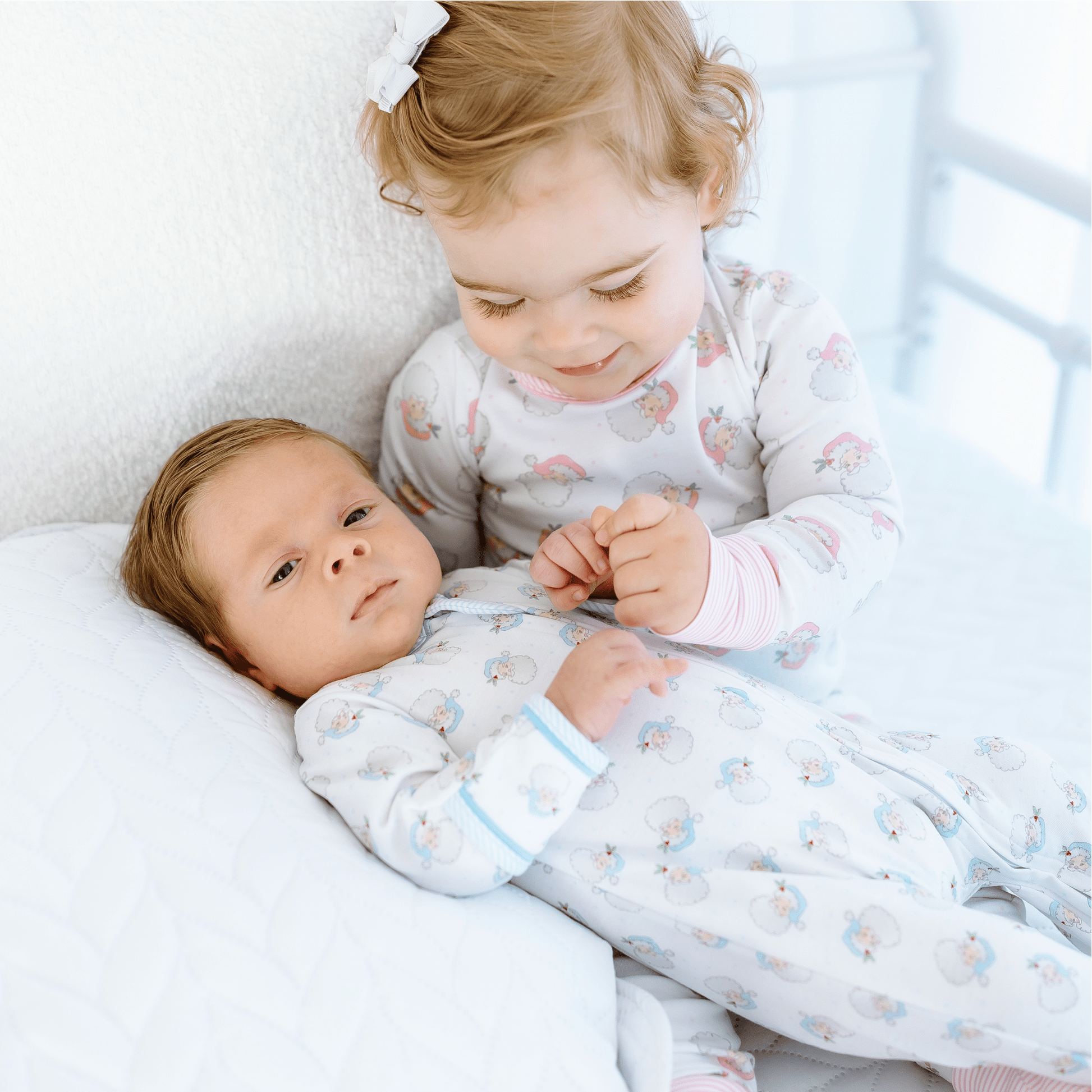 Santa Baby Long Pajamas - Pink - Magnolia BabyLong Pajamas