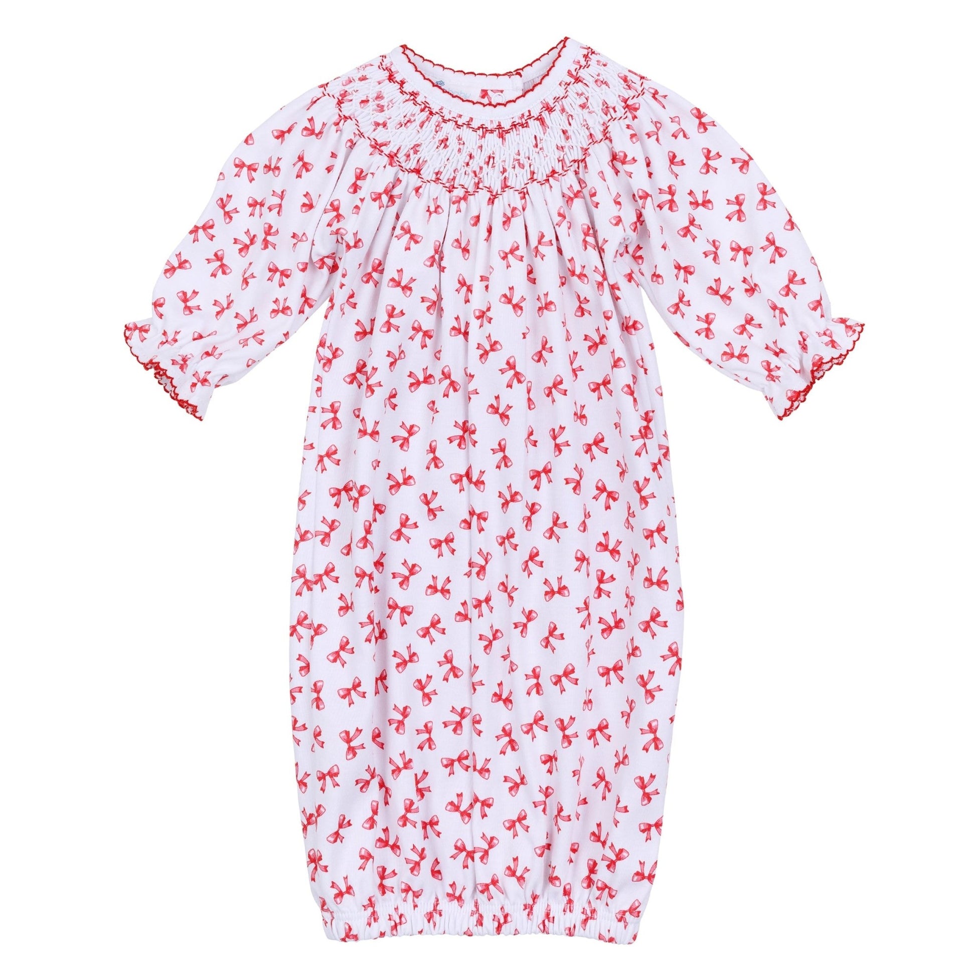 Scarlett Bows Bishop Gown - Magnolia BabyGown