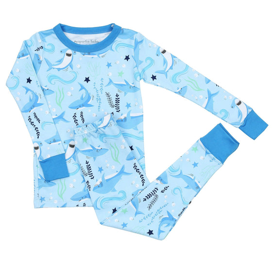Shark! Long Pajamas - Magnolia BabyLong Pajamas