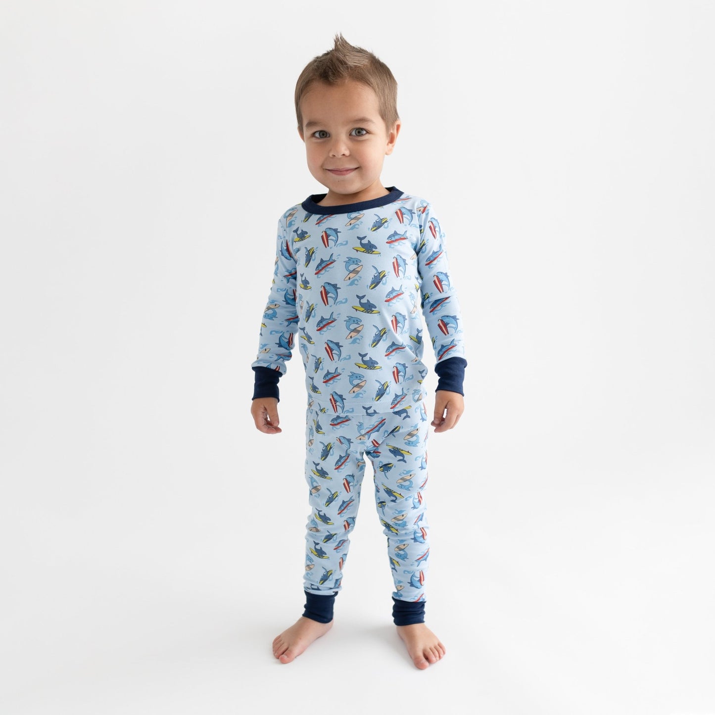 Sharkie the Surfer Toddler Long Pajama - Magnolia BabyLong Pajamas