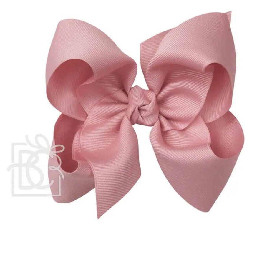 Signature Bow on Alligator Clip - Mauve - Magnolia BabyHair Clips