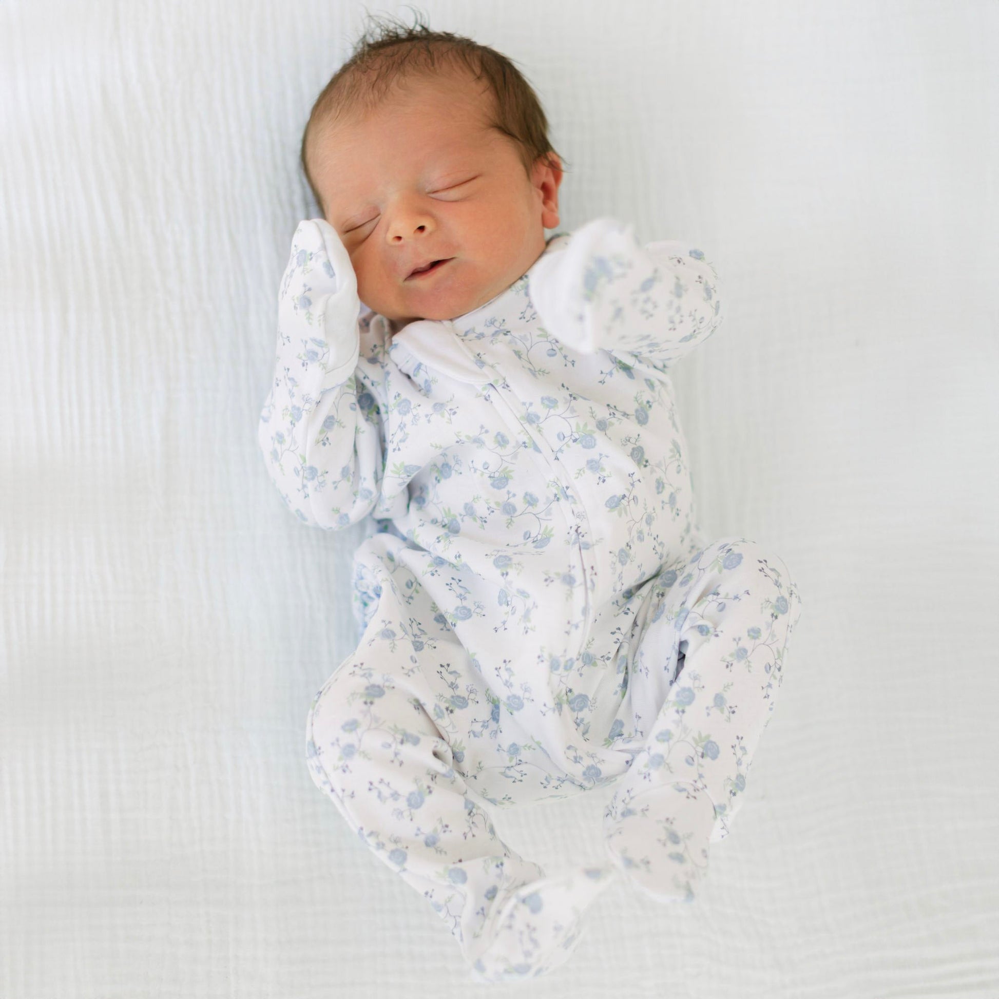 Skylar's Classics Print Zip Footie - Magnolia BabyFootie