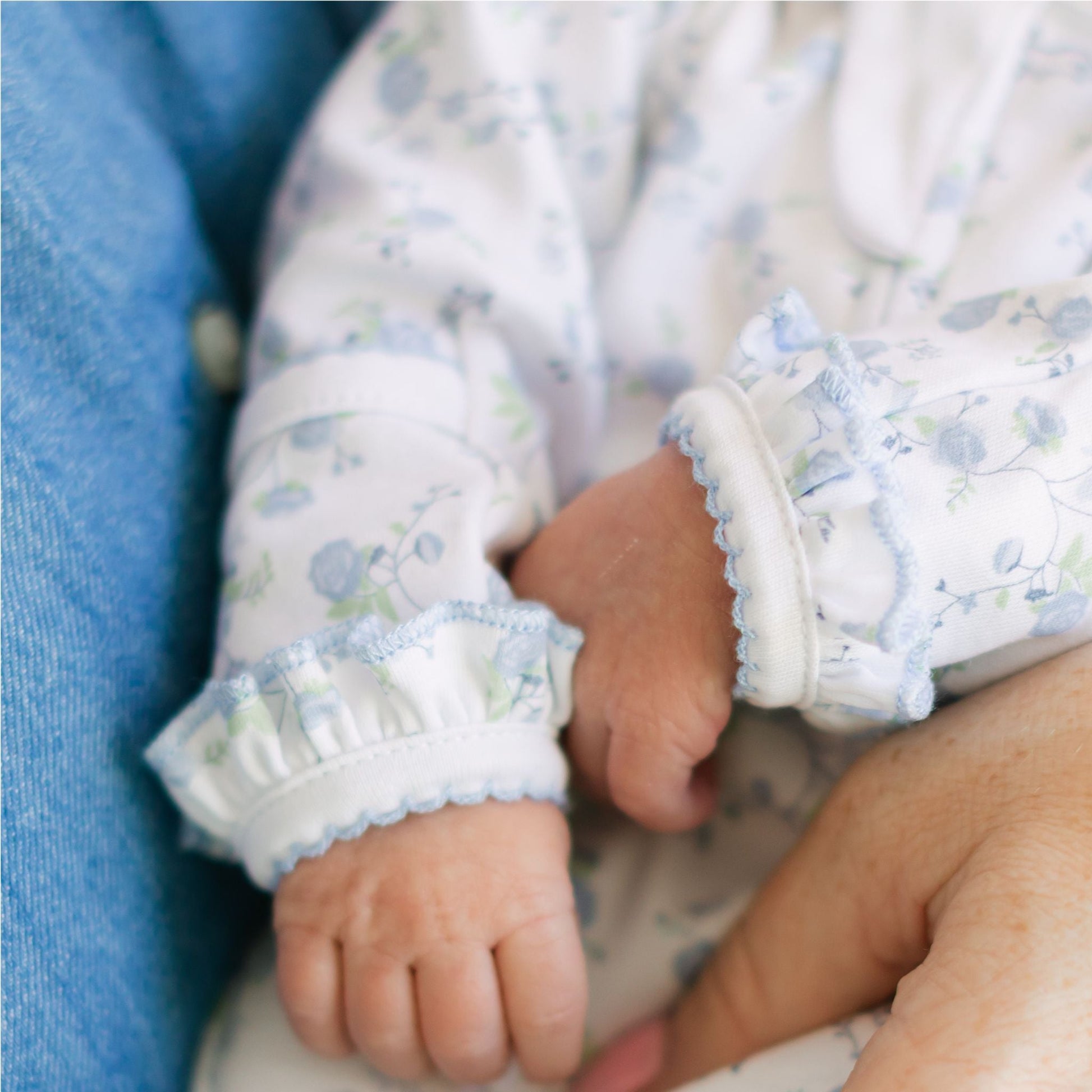 Skylar's Classics Print Zip Footie - Magnolia BabyFootie