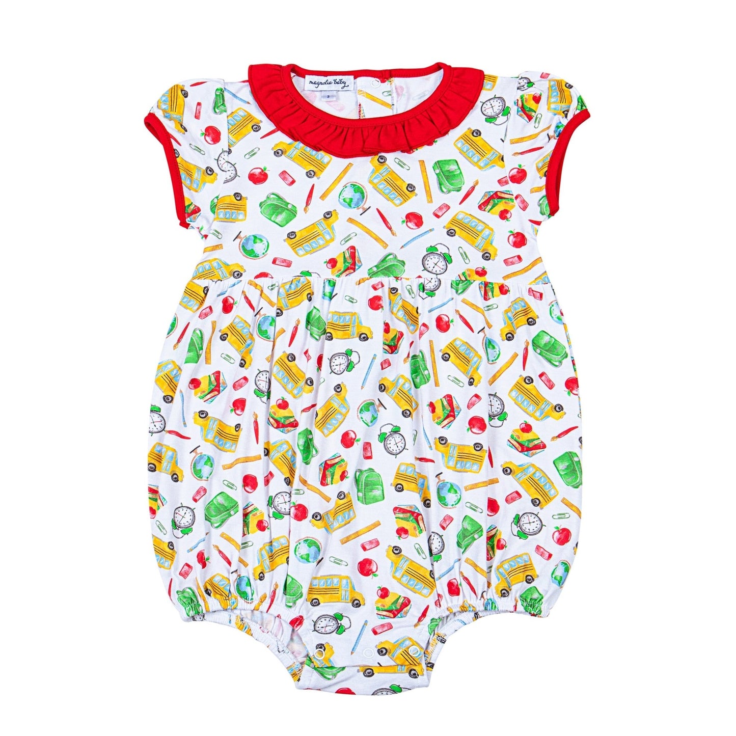 Smarty Pants Print Girl Bubble - Magnolia BabyBubble