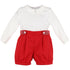 Smocked Tab Red Shorts Set - Magnolia BabyShort Set
