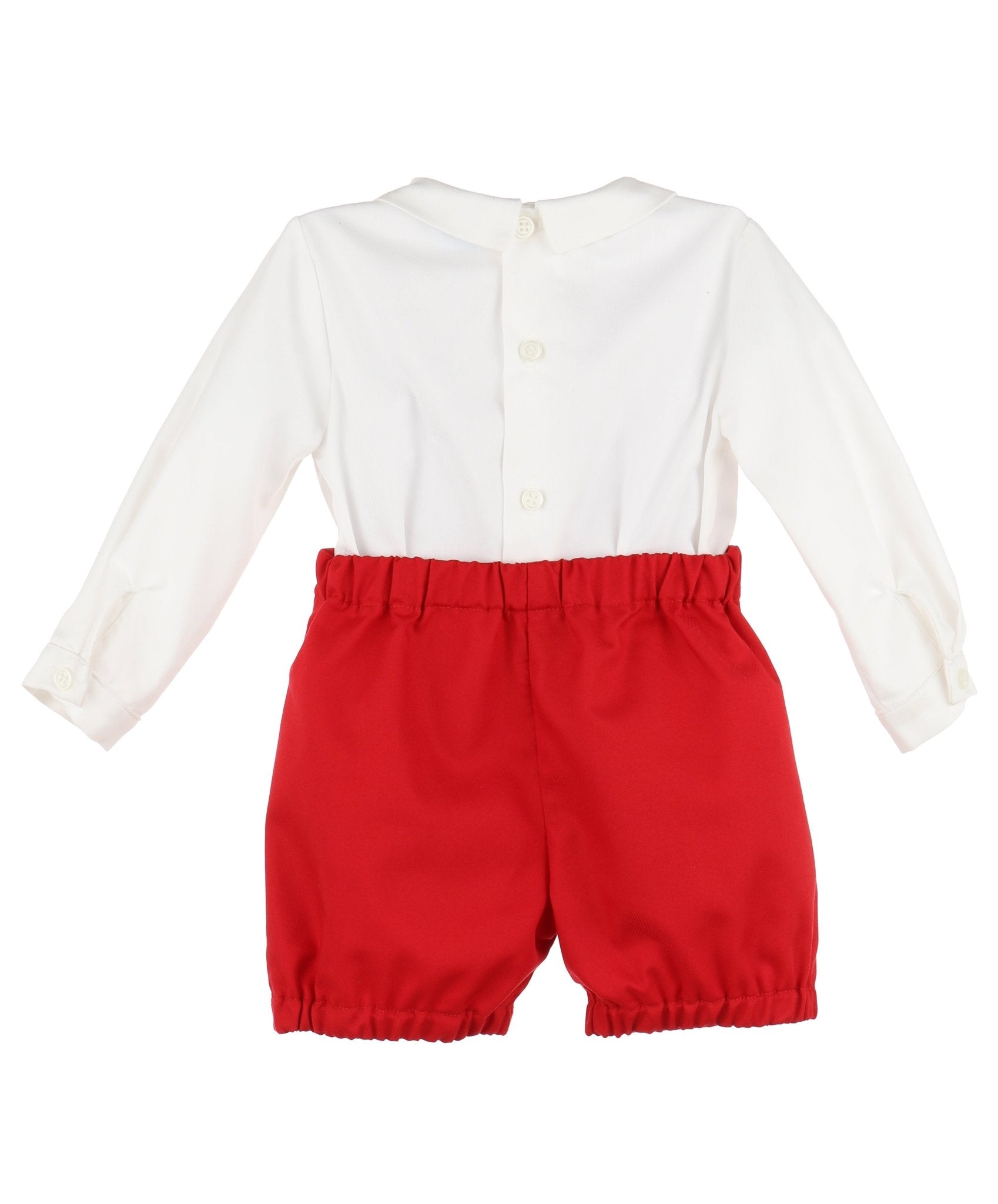 Smocked Tab Red Shorts Set - Magnolia BabyShort Set