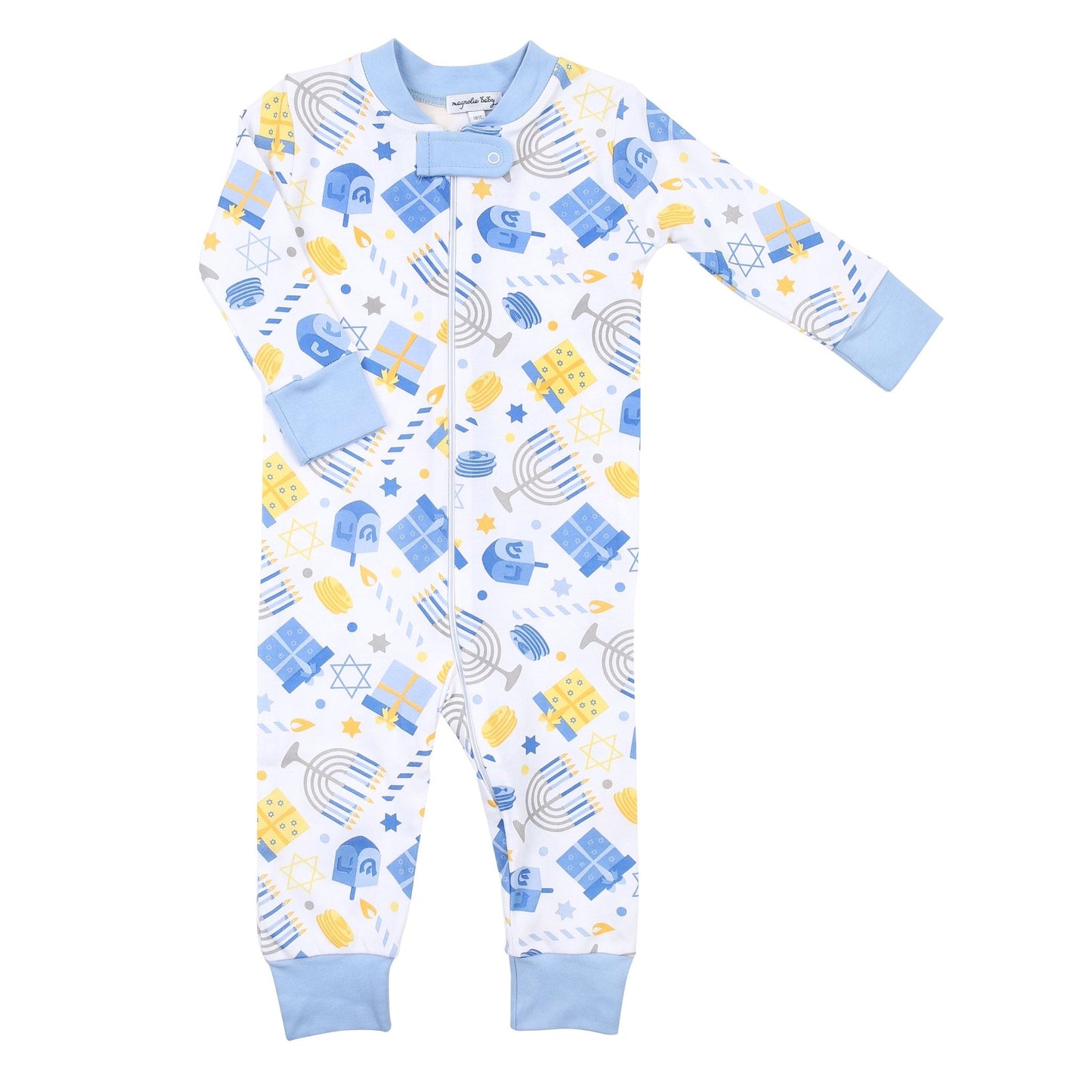 So Much Funukkah! Zipper Pajamas - Magnolia BabyZipper Pajamas