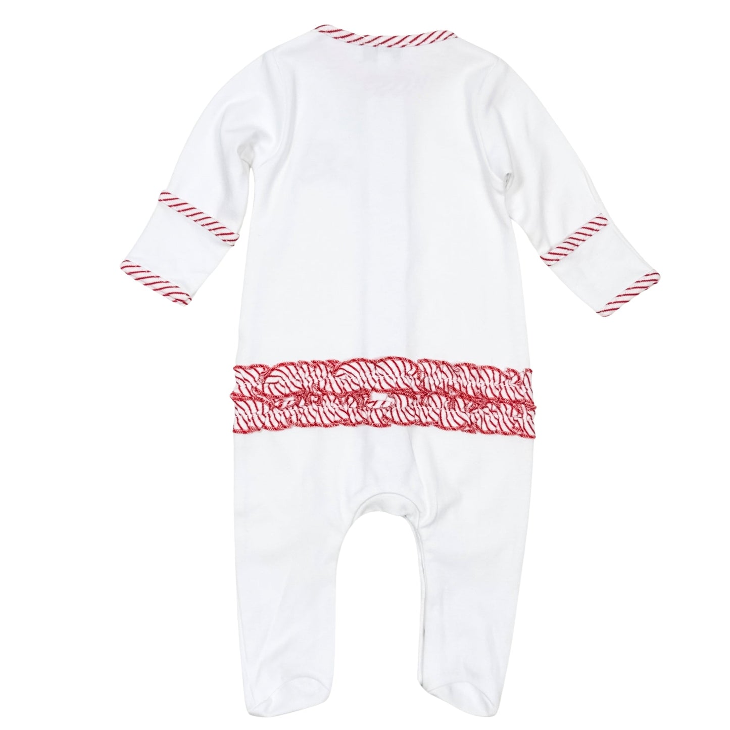 So This is Love Embroidered Ruffle Footie - Magnolia BabyFootie
