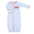 Sound the Alarm Applique Blue Converter - Magnolia BabyConverter Gown