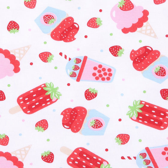 Strawberry Treats Big Kid Short Pajamas - Magnolia BabyShort Pajamas