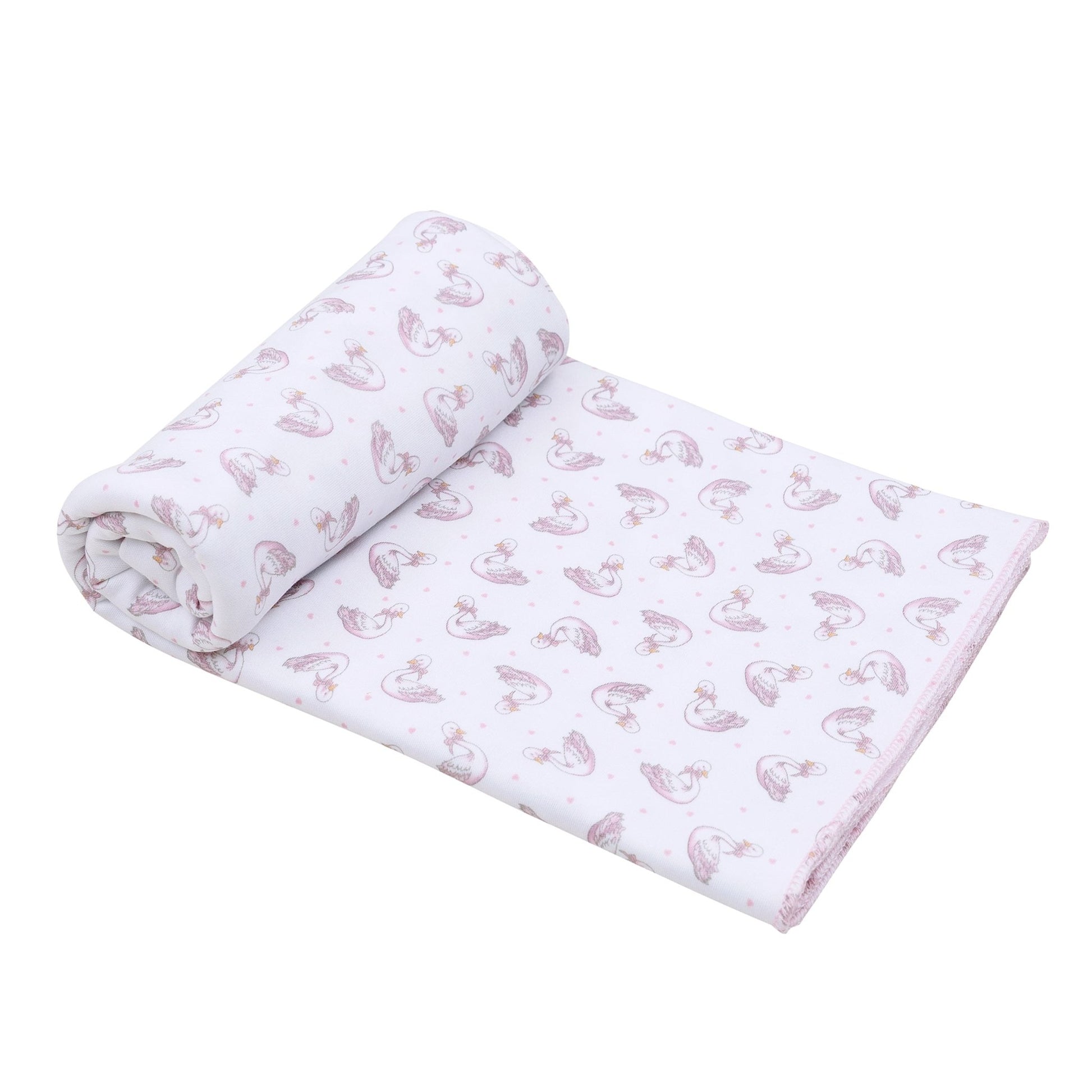 Swan Serenade Print Swaddle Blanket - Magnolia BabySwaddle Blanket