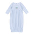 Sweet Little Christmas Embroidered Gown - Blue - Magnolia BabyGown