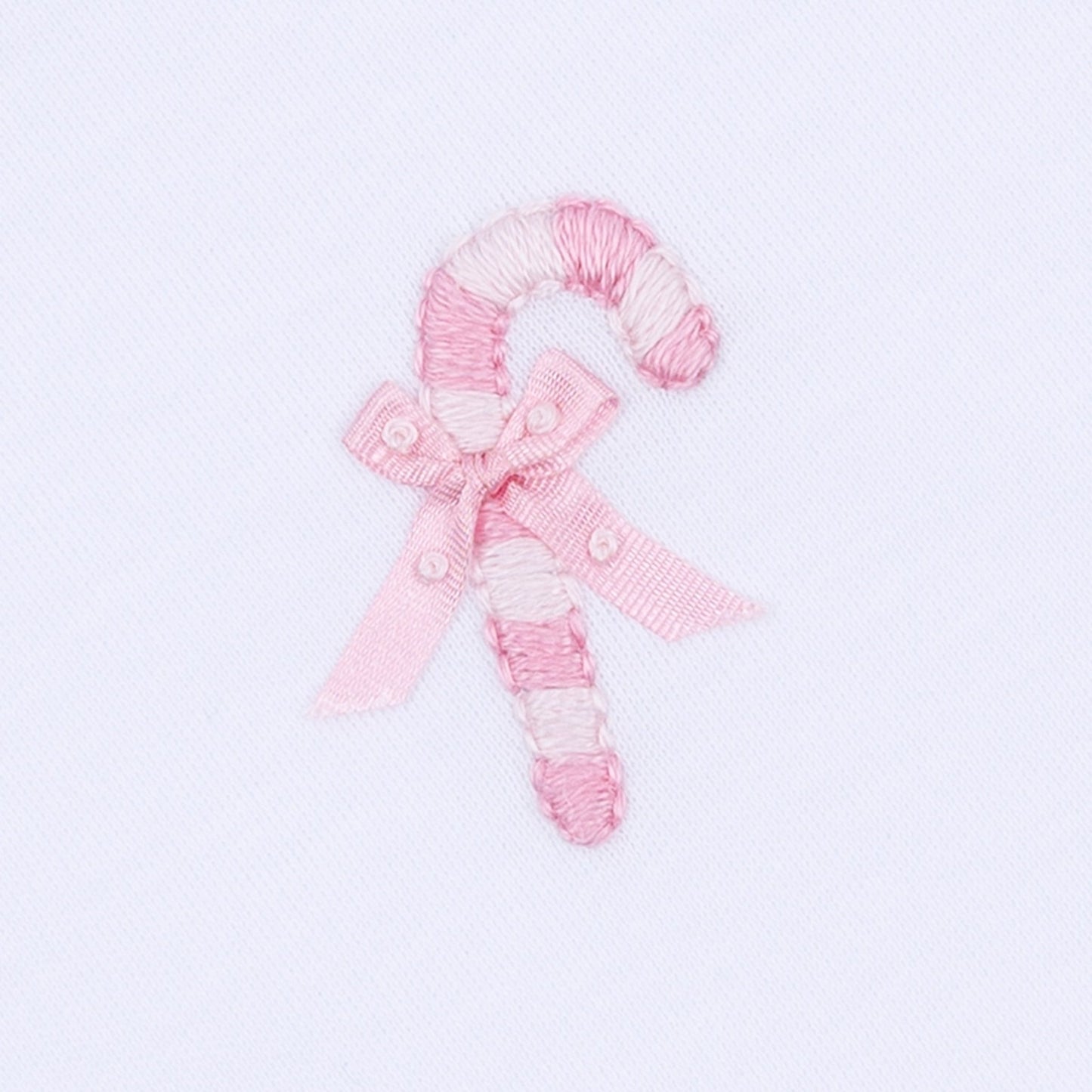 Sweet Peppermint Embroidered Ruffle Footie - Magnolia BabyFootie