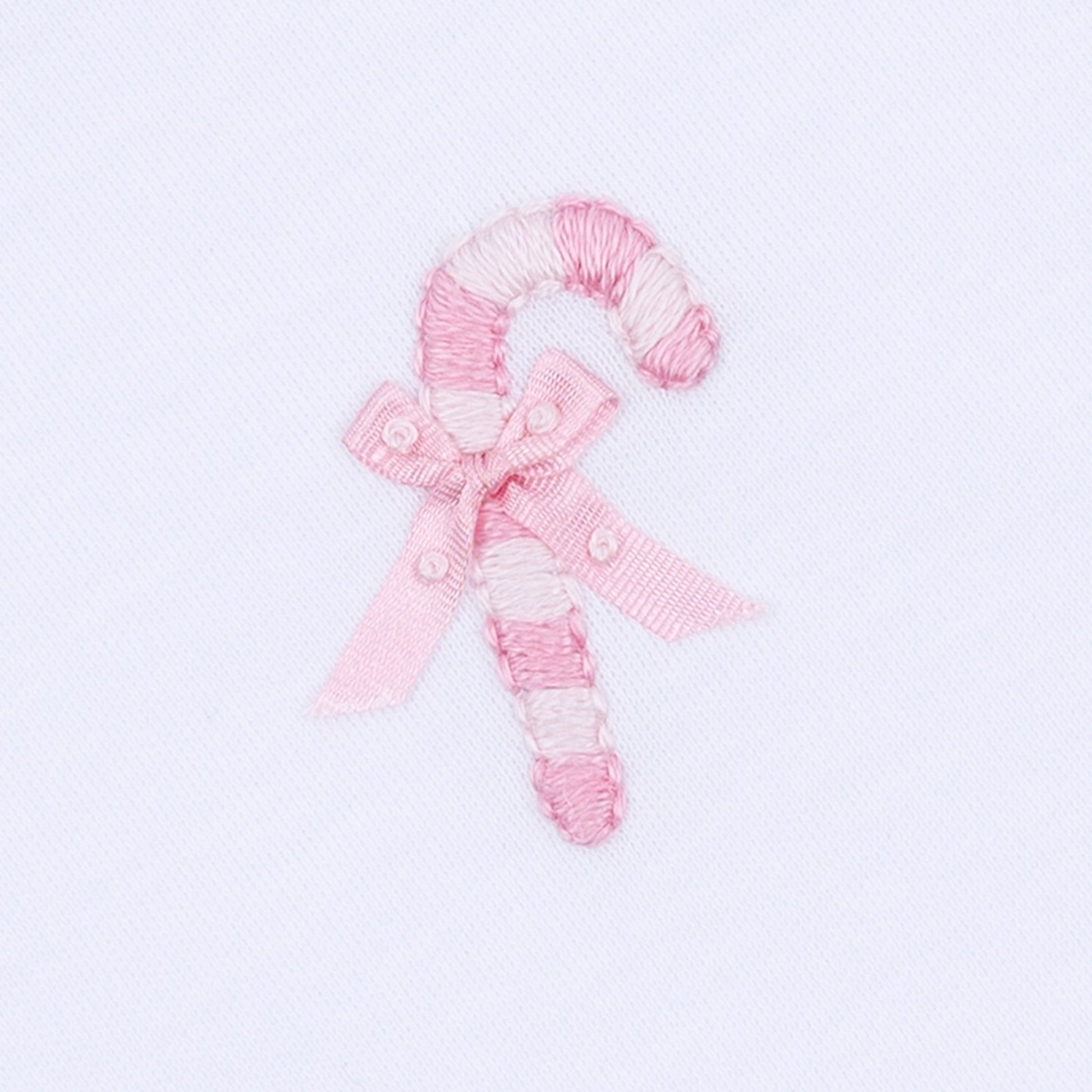 Sweet Peppermint Embroidered Ruffle Footie - Magnolia BabyFootie