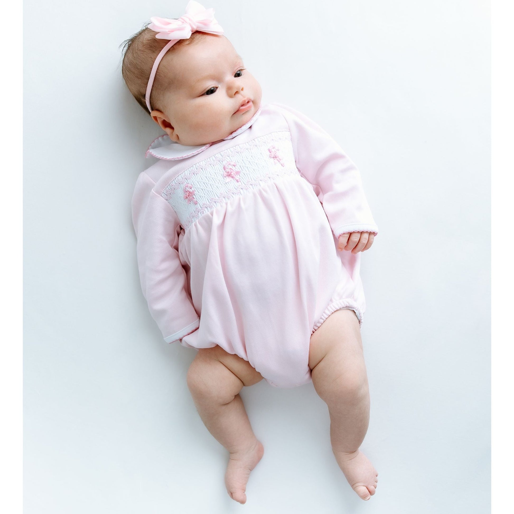 Sweet Peppermint Smocked Bubble - Magnolia BabyBubble