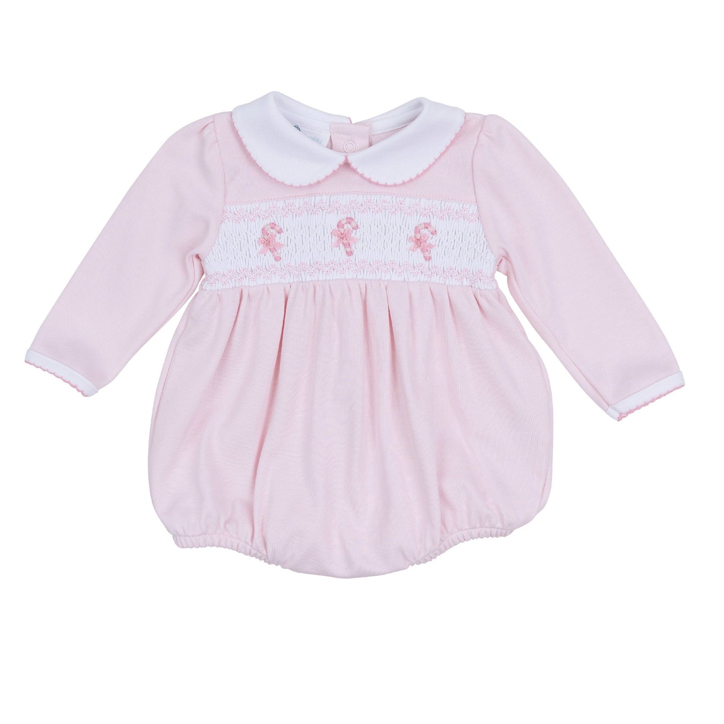 Sweet Peppermint Smocked Bubble - Magnolia BabyBubble