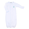 Sweet Sailing Blue Embroidered Converter - Magnolia BabyConverter Gown