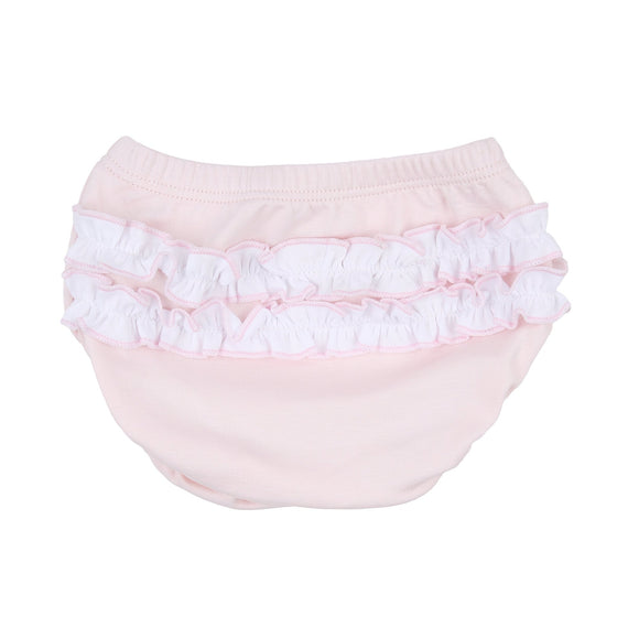 Sweet Sailing Pink Embroidered Ruffle Diaper Cover Set - Magnolia BabyDiaper Cover